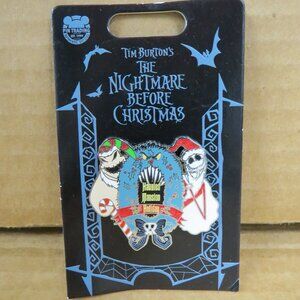 Disney Parks Haunted Mansion Holiday Pin 2020 NBC Jack & Oogie Boogie NOS